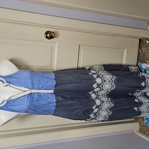 Ruby Vaya Sleeveless cotton eyelet dress Gown